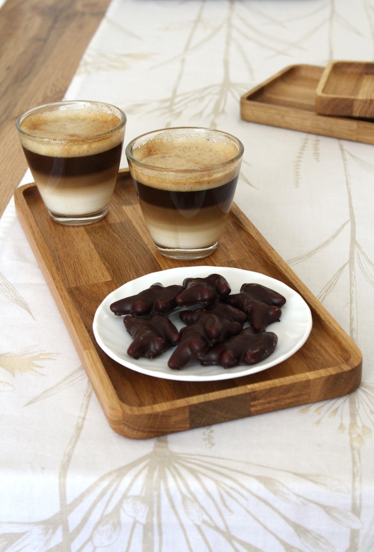 Wooden Trays – Serving Boards – Natural Wood Serving Trays – Rectangular Wooden Platters in 3 Sizes