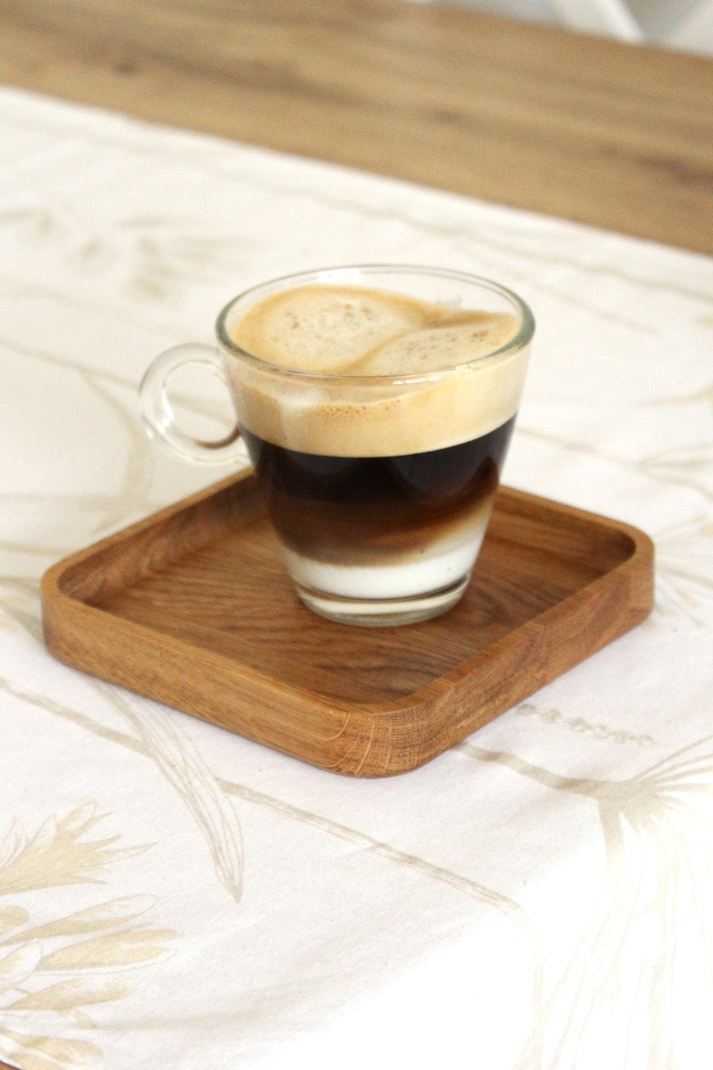 Solid Oak Square Tray – Minimalist Wooden Catchall Dish in 3 Sizes