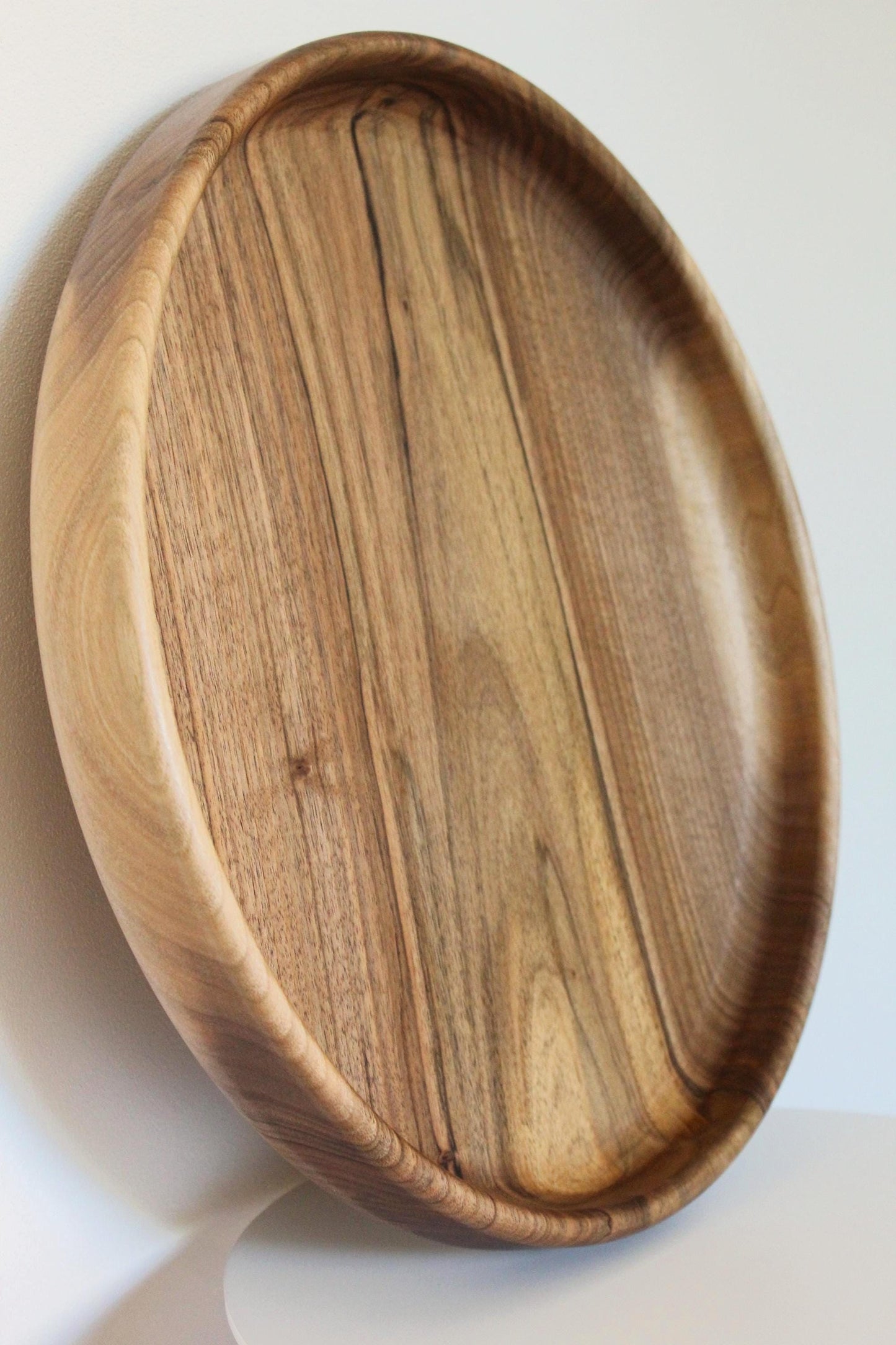 Handmade Walnut Wooden Bowl: Solid Wood Centerpiece (40 cm)
