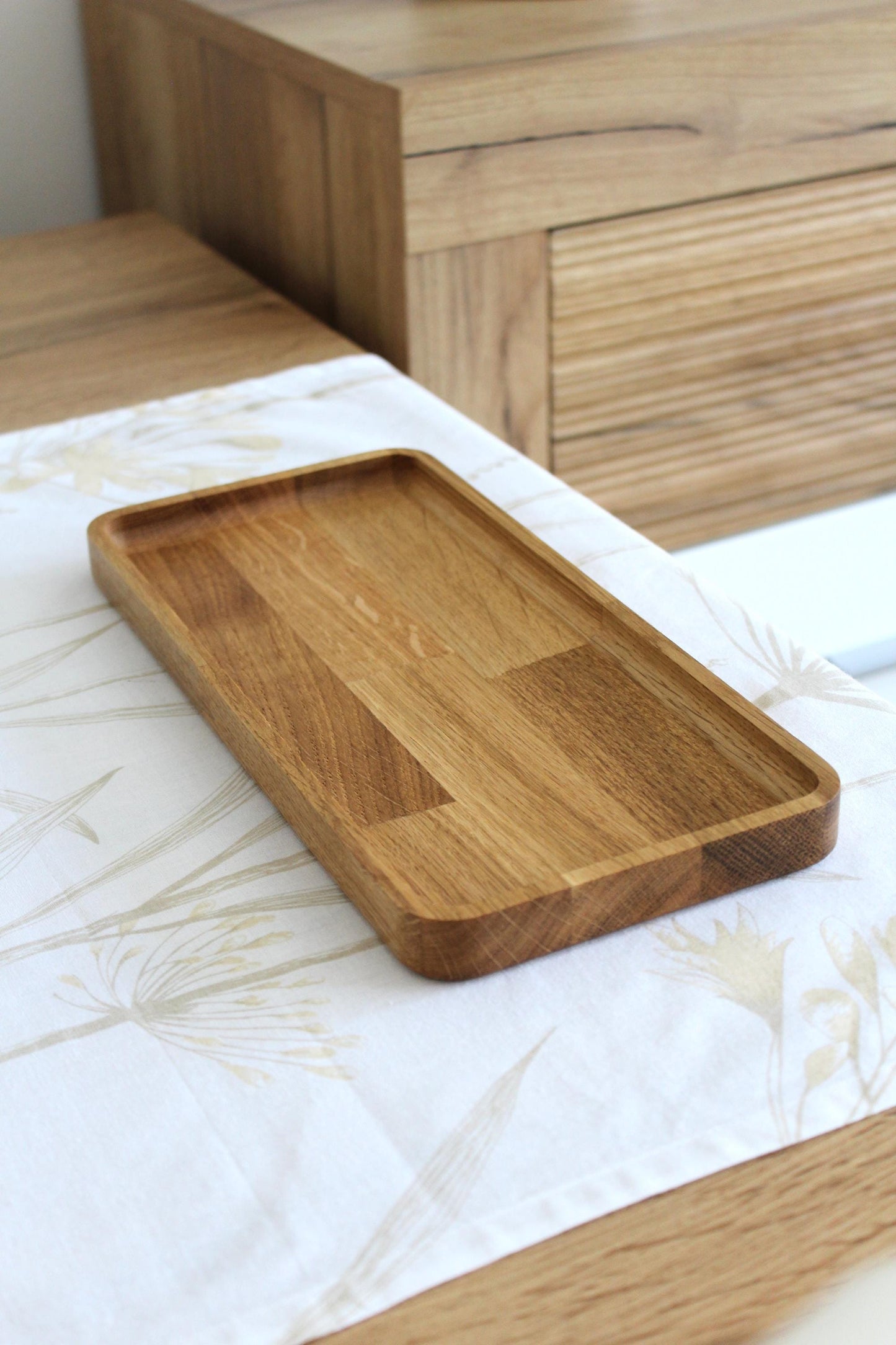 Wooden Trays – Serving Boards – Natural Wood Serving Trays – Rectangular Wooden Platters in 3 Sizes