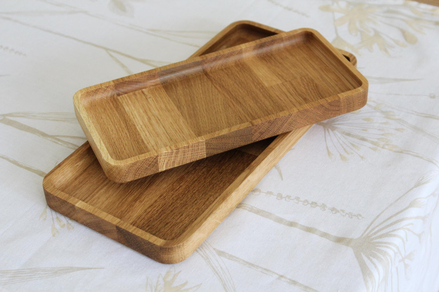Wooden Trays – Serving Boards – Natural Wood Serving Trays – Rectangular Wooden Platters in 3 Sizes