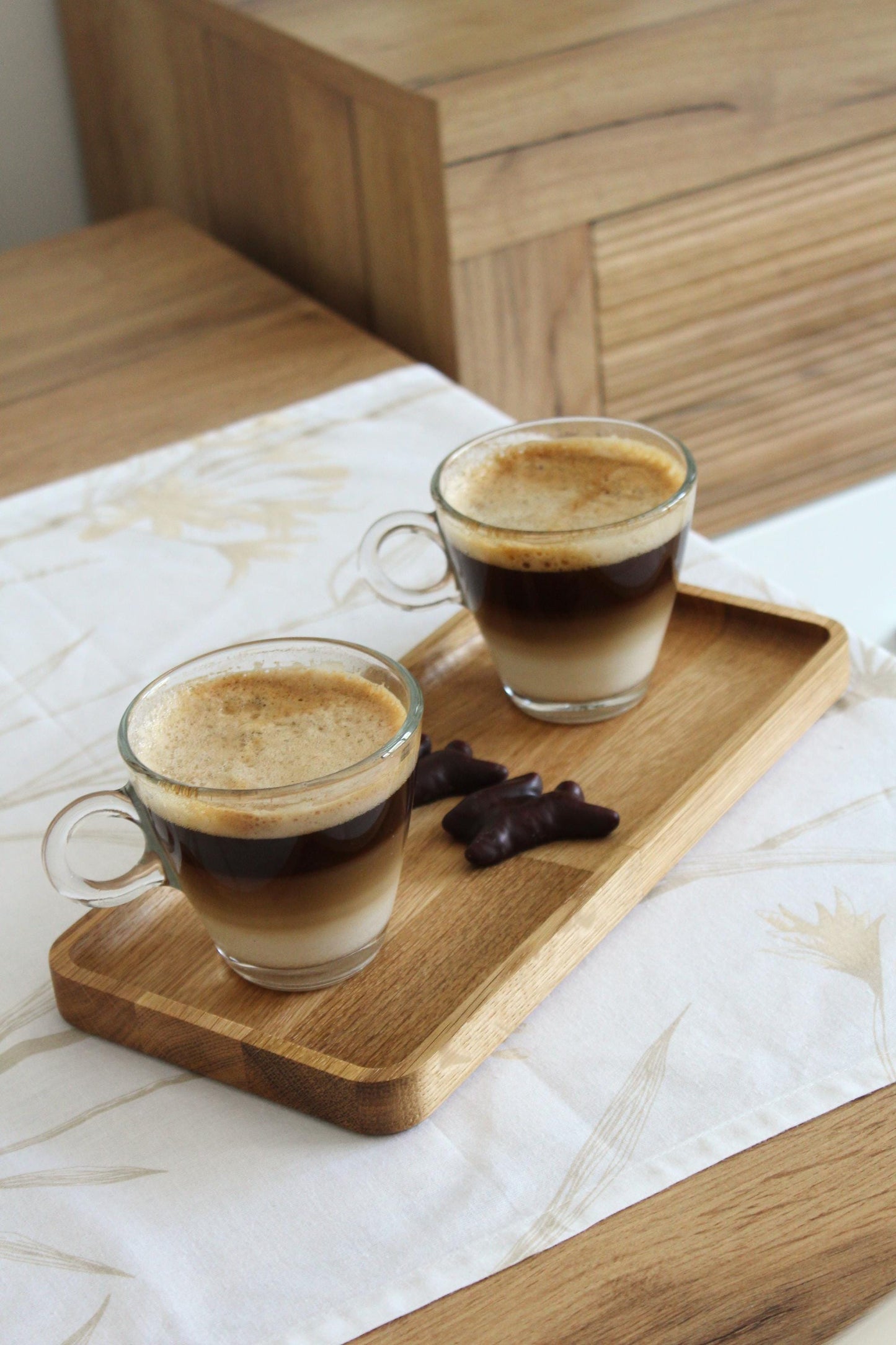 Wooden Trays – Serving Boards – Natural Wood Serving Trays – Rectangular Wooden Platters in 3 Sizes