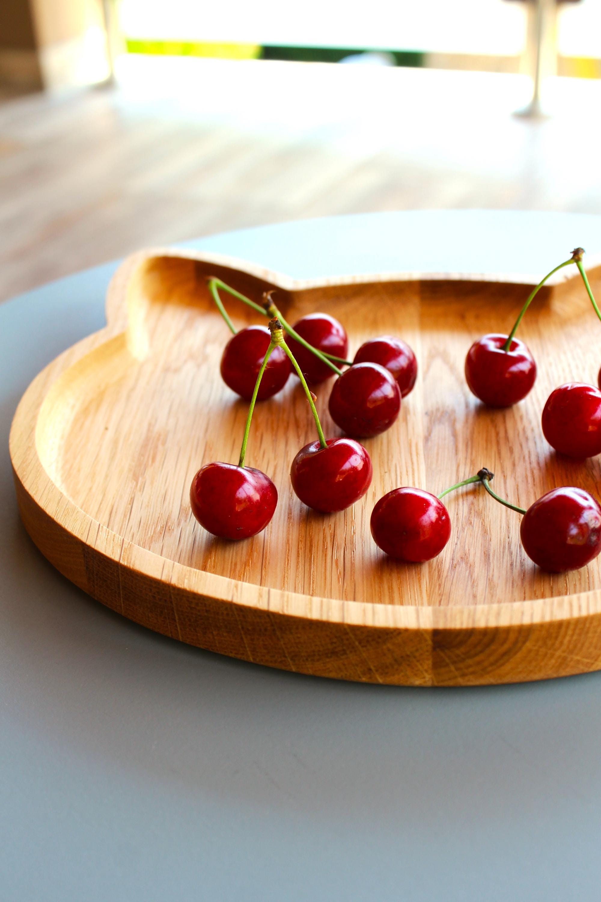 Oak Cat Tray: Minimalist Wood Catch-All Dish, Optional Engraving