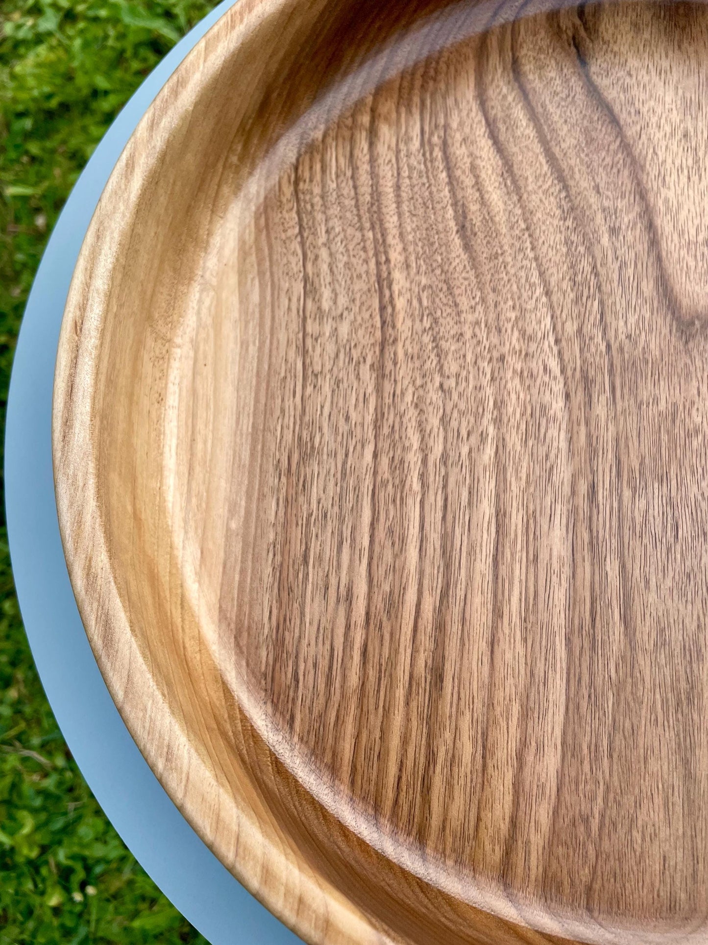 Handmade Walnut Wooden Bowl: Large Rustic Serving & Centerpiece