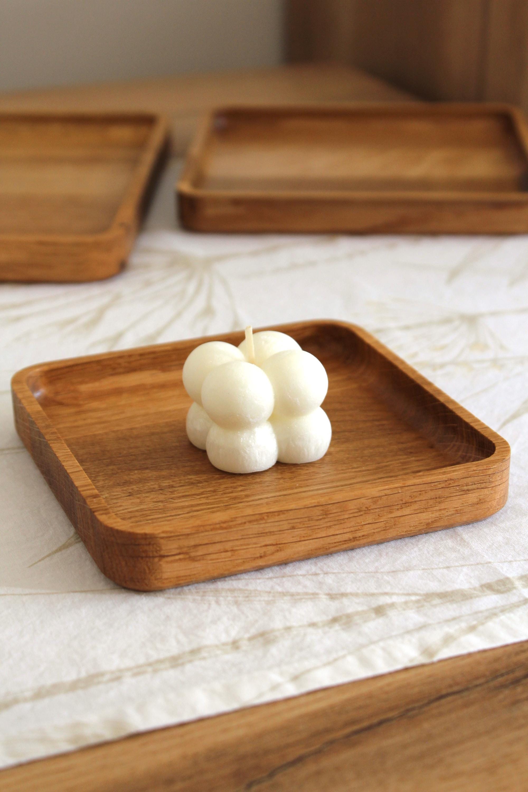 Oak Square Tray - Minimalist Wooden Trays in 3 Sizes