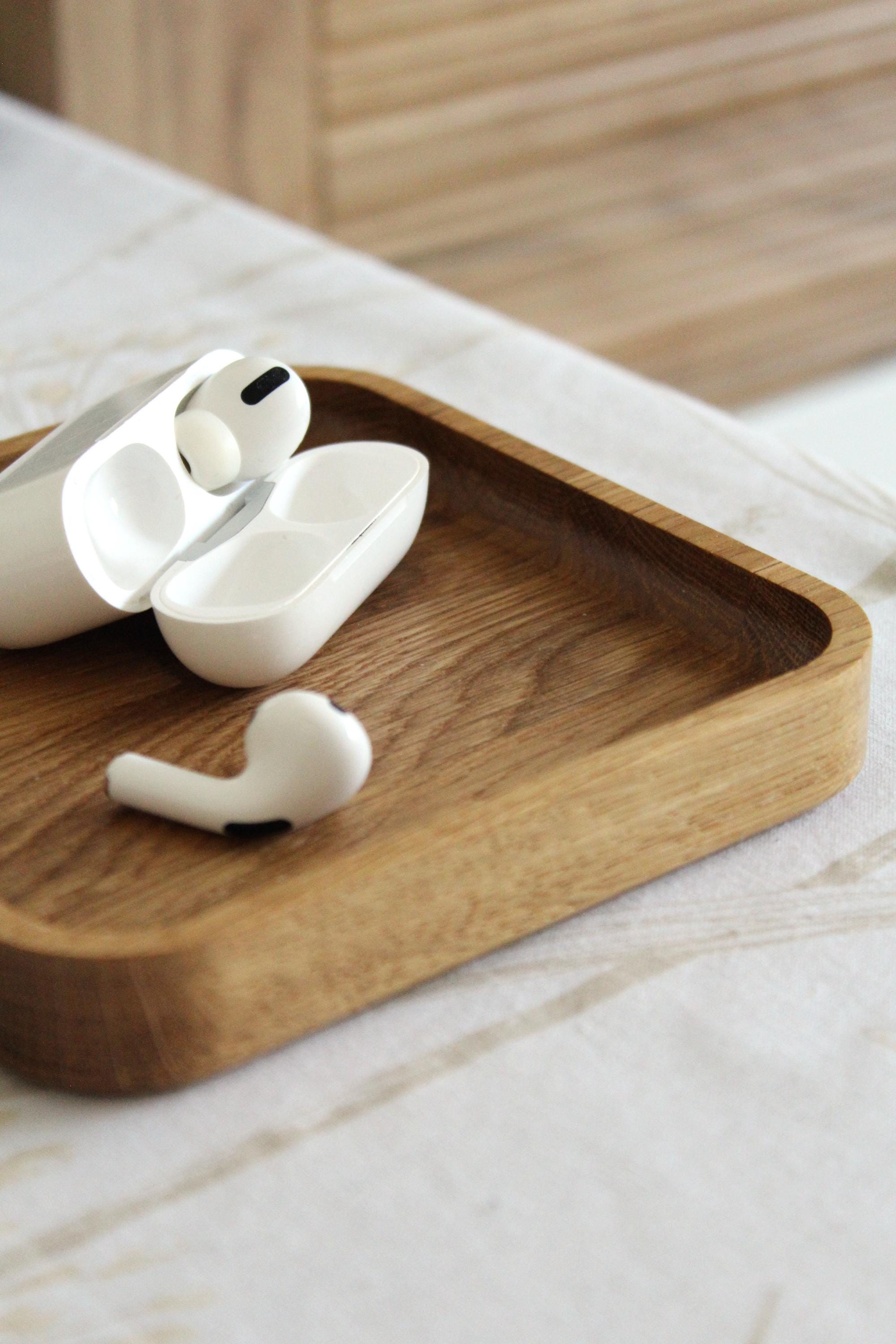 Solid Oak Square Tray – Minimalist Wooden Catchall Dish in 3 Sizes