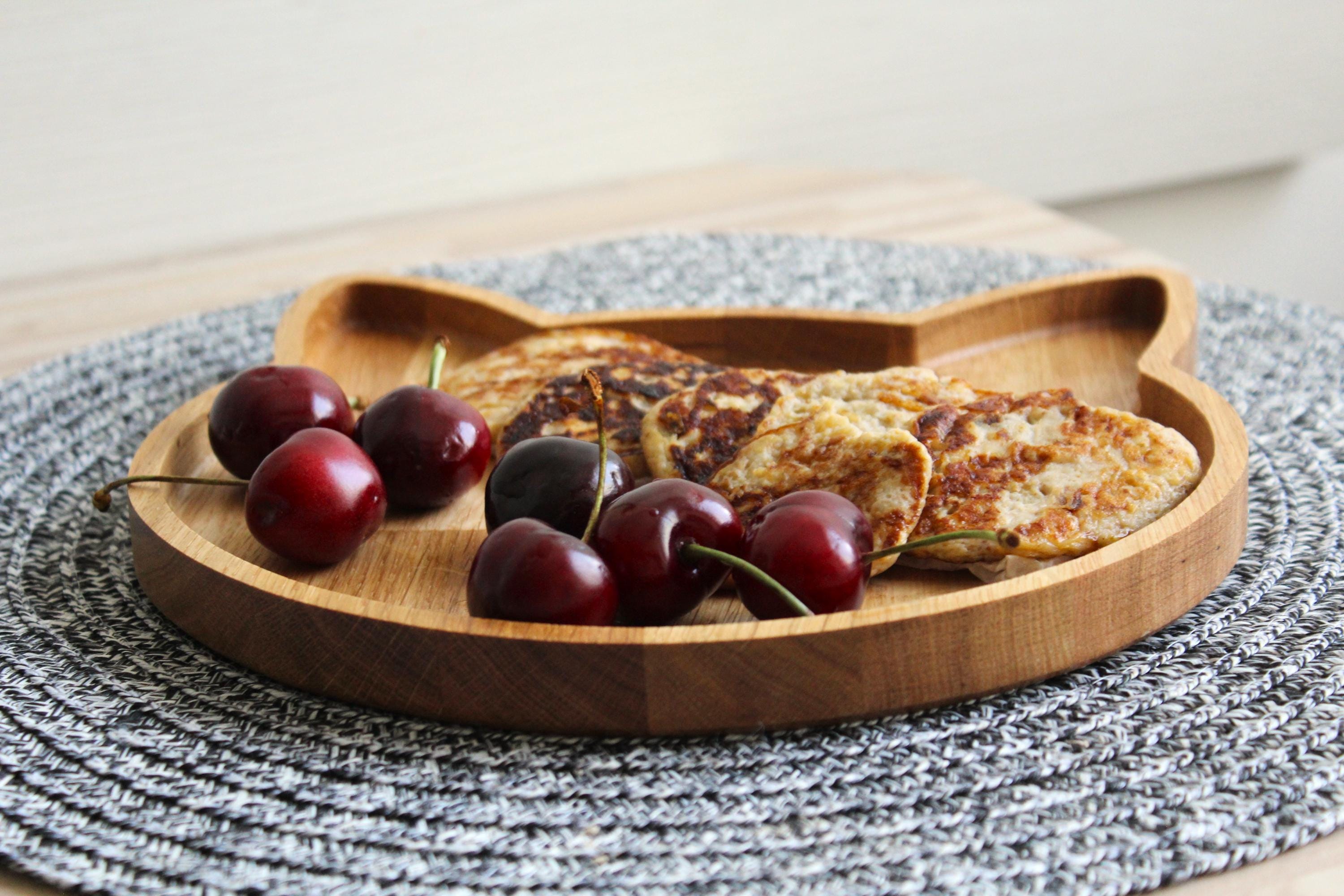Cat-Shaped Oak Wood Bowl: Minimalist Snack & Jewelry Tray, Optional Engraving