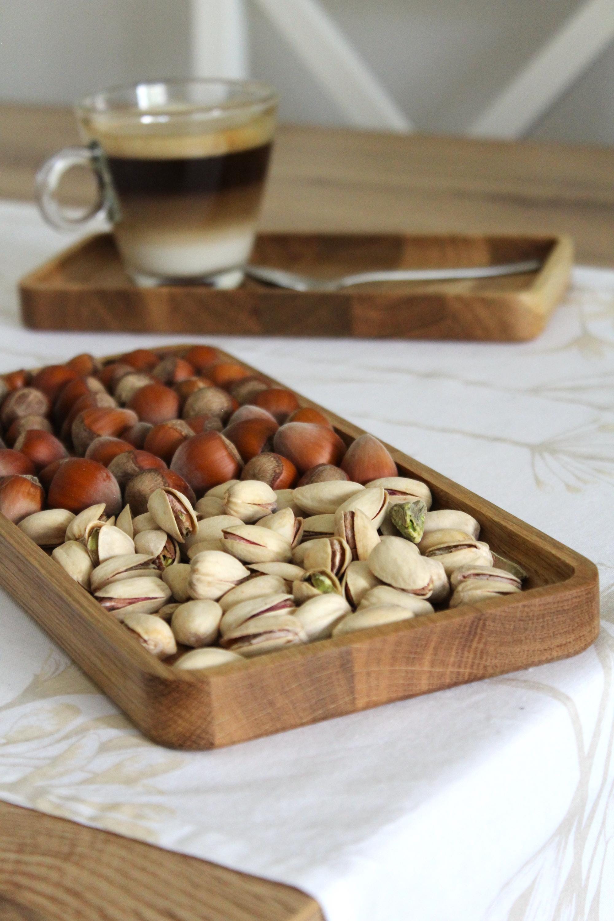 Wooden Trays –  Serving Boards – Natural Wood Serving Trays – Rectangular Wooden Platters in 3 Sizes