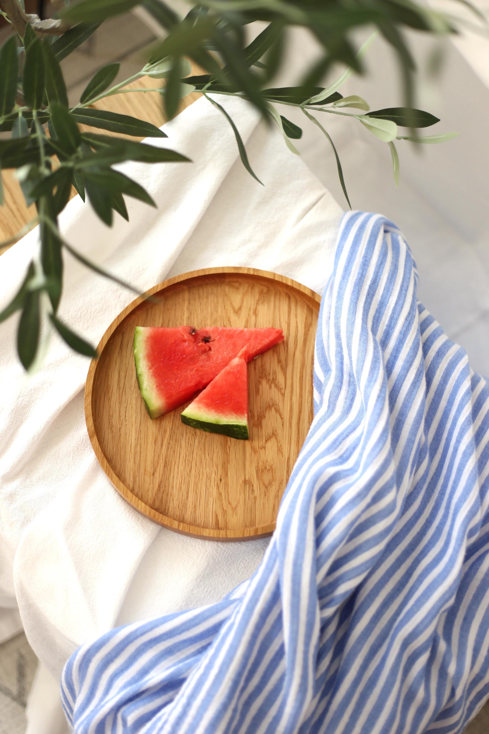 Round Oak Wooden Trays – Serving Boards in Three Sizes
