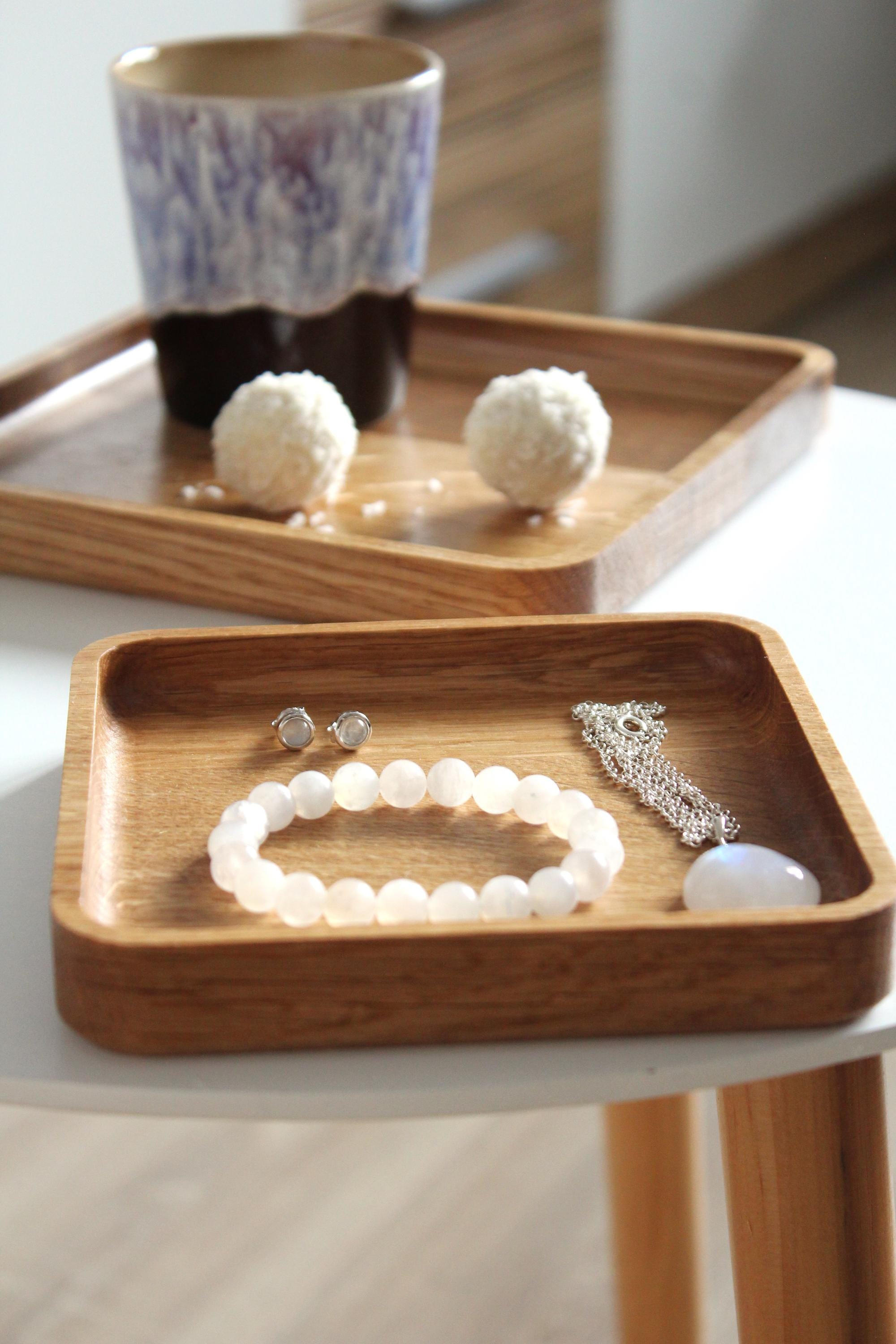 Oak Square Tray - Minimalist Wooden Trays in 3 Sizes