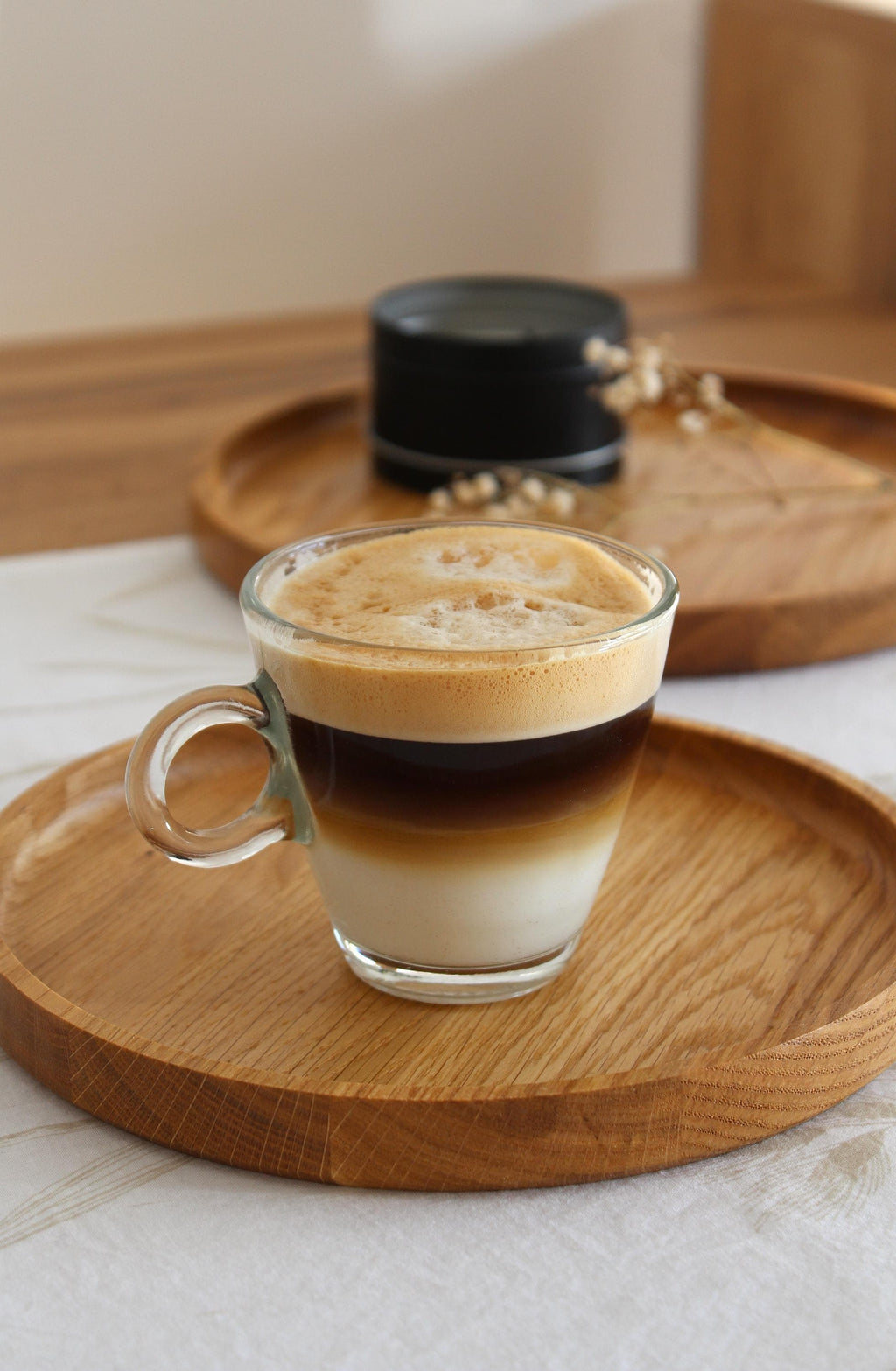 Round Wooden Tray | Solid Oak Serving Tray | Minimalist Rustic Home Decor