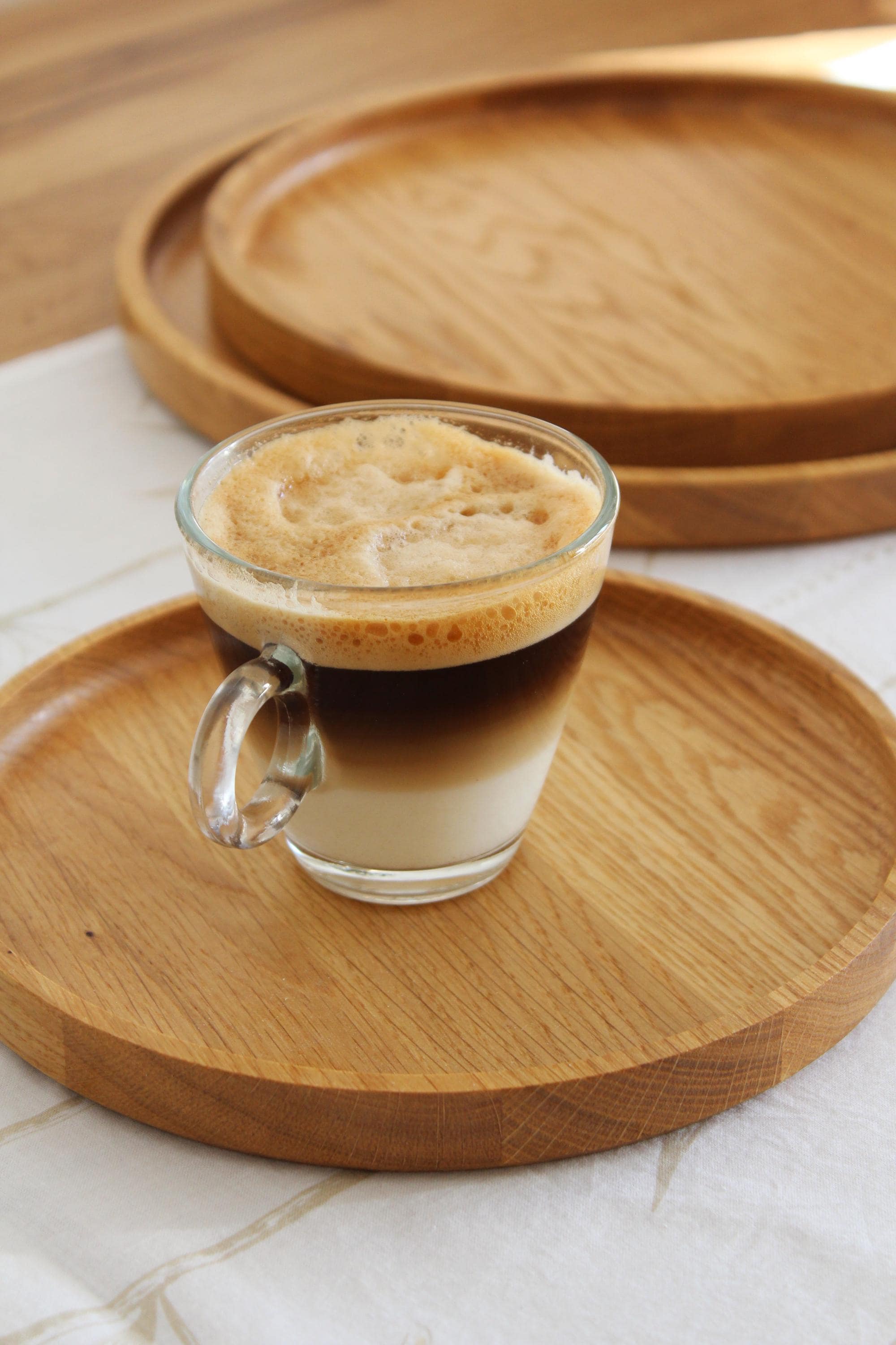 Round Wooden Tray | Solid Oak Serving Tray | Minimalist Rustic Home Decor