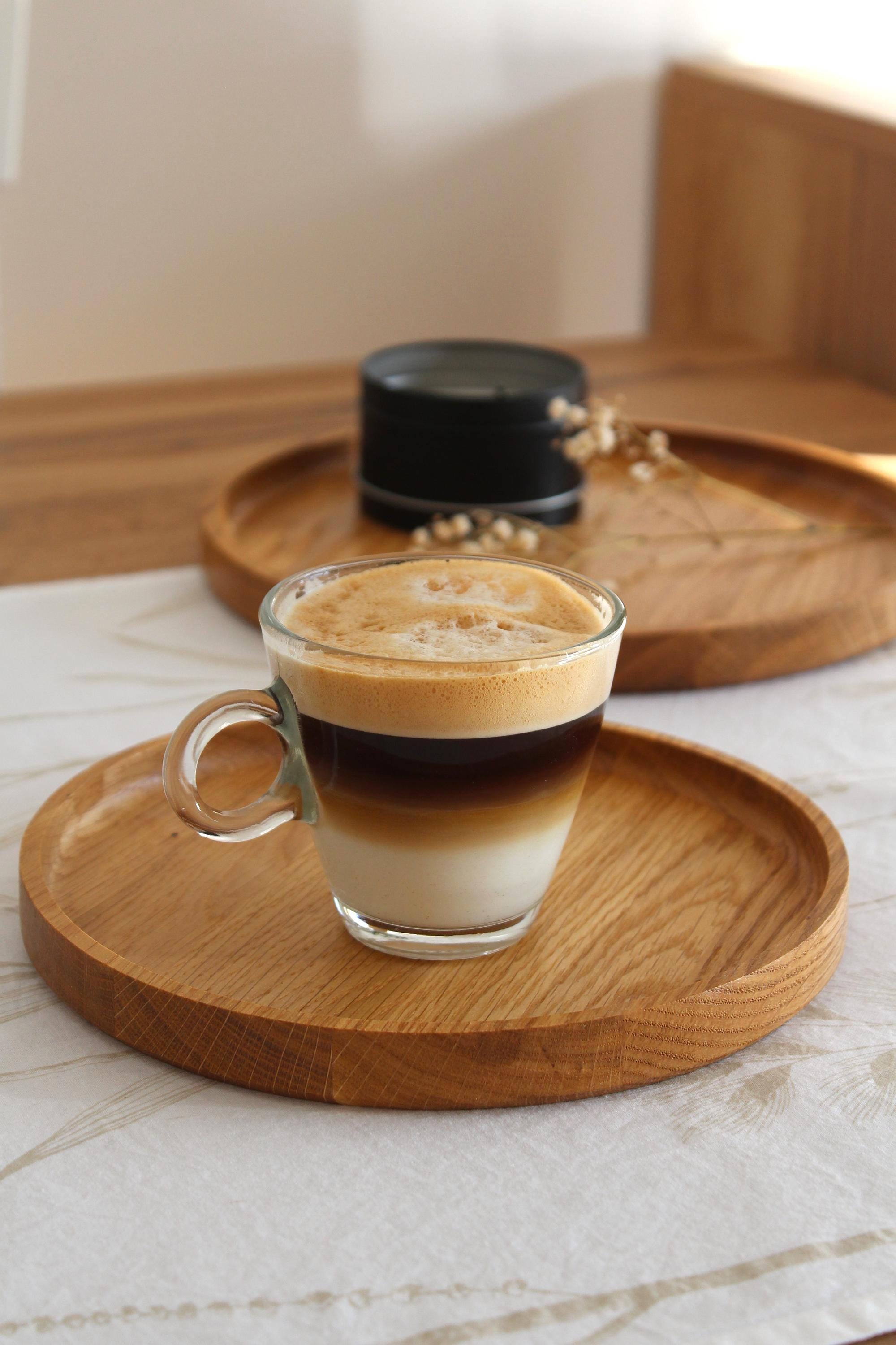 Round Wooden Tray | Solid Oak Serving Tray | Minimalist Rustic Home Decor