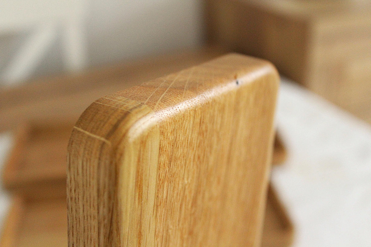 Oak Serving Trays - Rounded Edges - Minimalist Catchall Trays for Coffee Table, Kitchen & Bathroom Decor